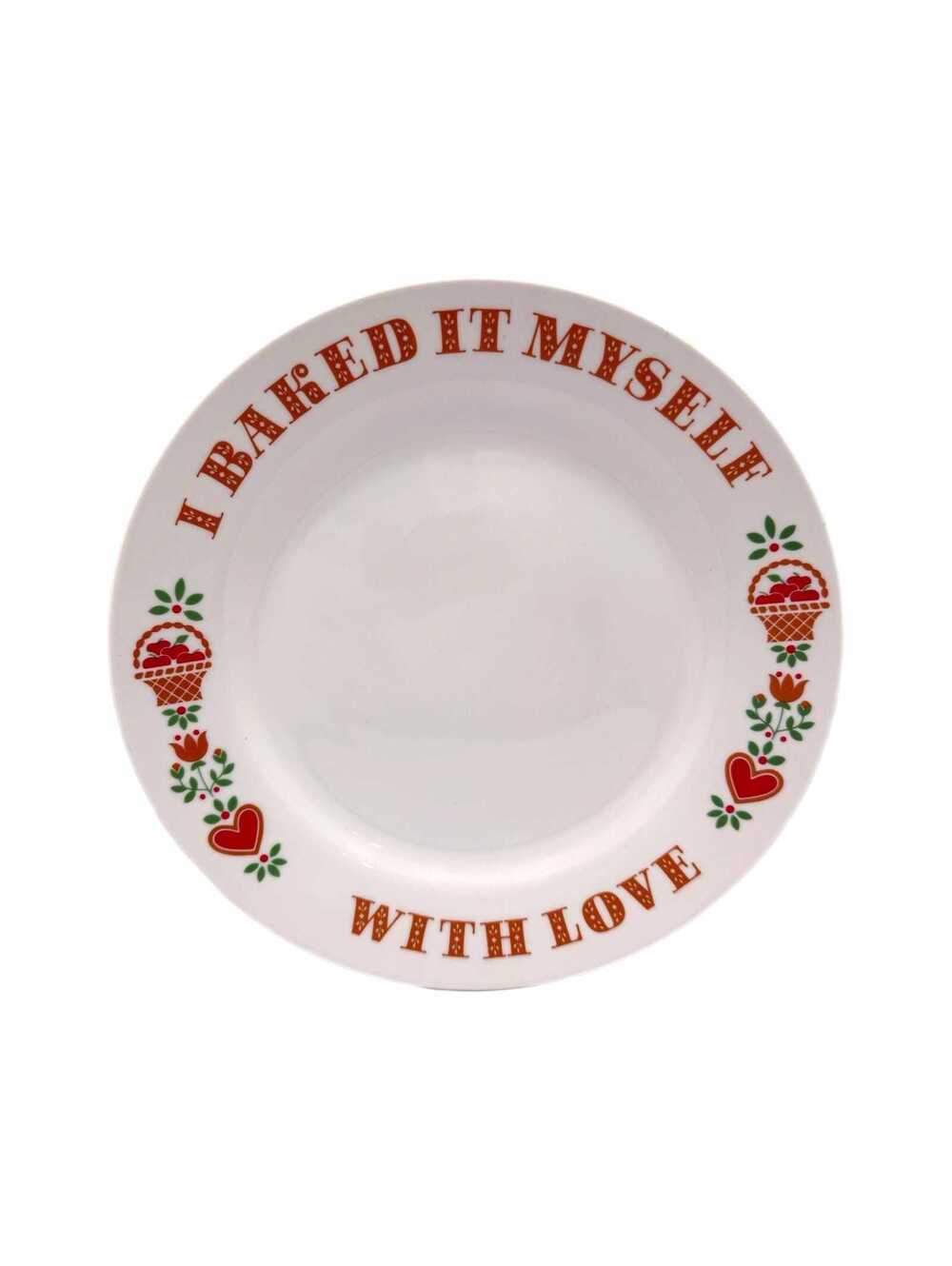 Vintage 1982 Avon “I Baked It Myself With Love” 9.25” Porcelain Plate